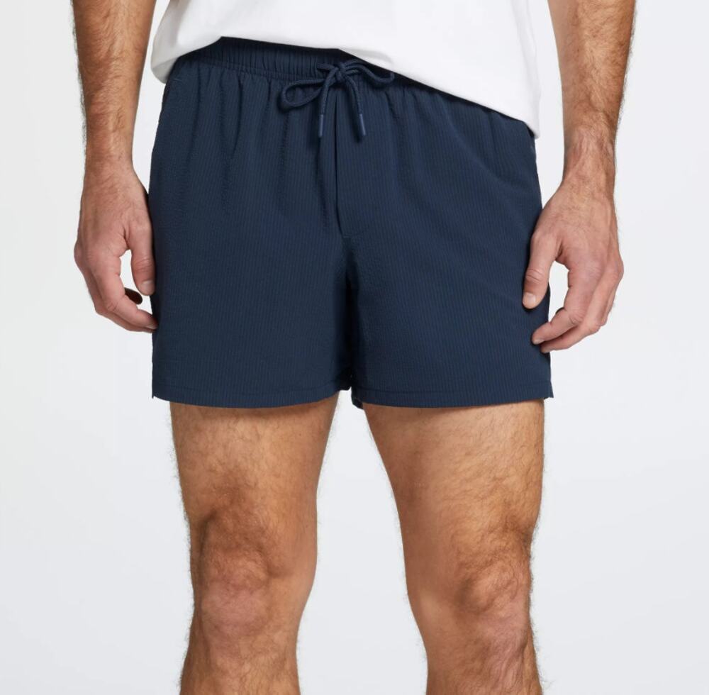 NWT VRST Men’s Relaxed Fit Everyday Swim Shorts Elastic Waist Size L Blue